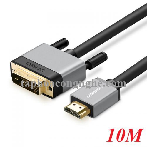 Ugreen 20891 10M màu Đen Cáp chuyển đổi HDMI sang DVI 24 + 1 thuần đồng cao cấp HD128 30020891